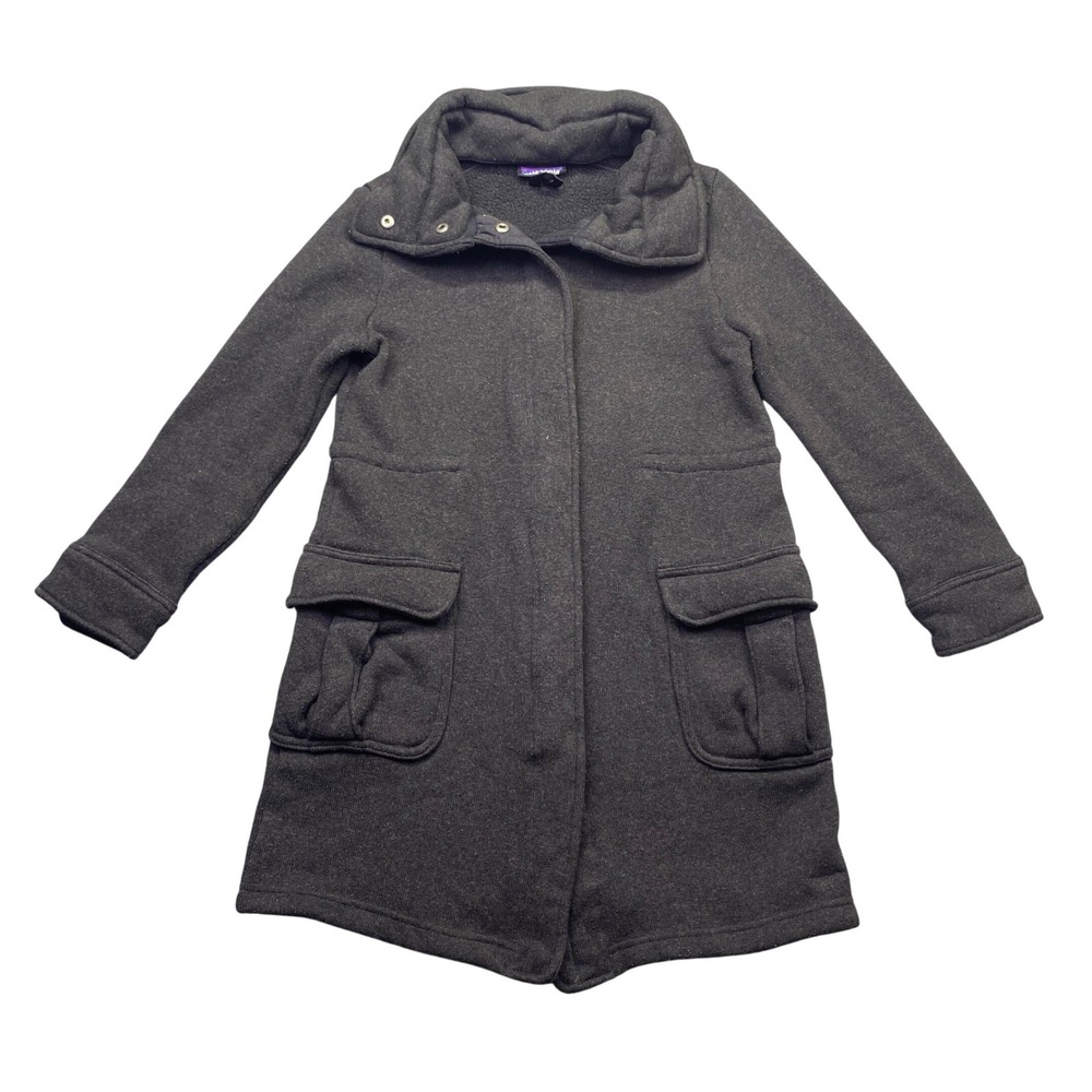 Patagonia Women Better Sweater Coat Charcoal Gray Fleece Lined Jacket XS 25658